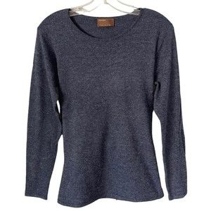KERISMA Crew Neck Navy Tie Back Women’s Sweater Size S